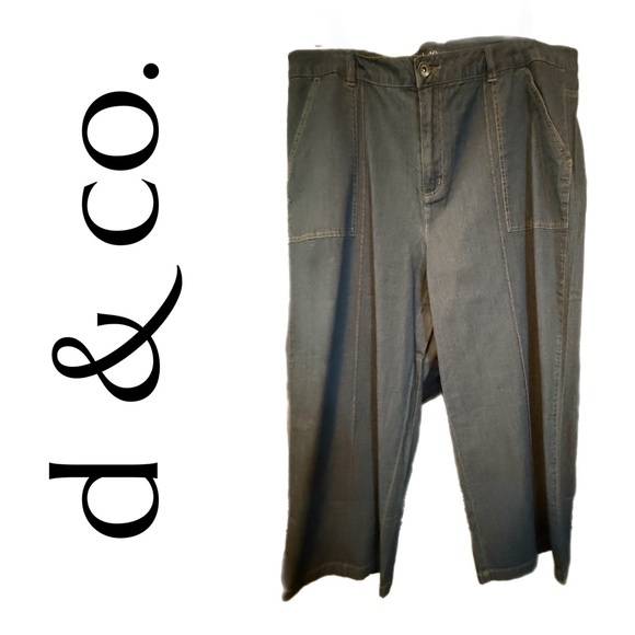 Denim & Co Plus Size Light Wash Wide-Leg Jeans in 18W NWOT - Picture 5 of 16